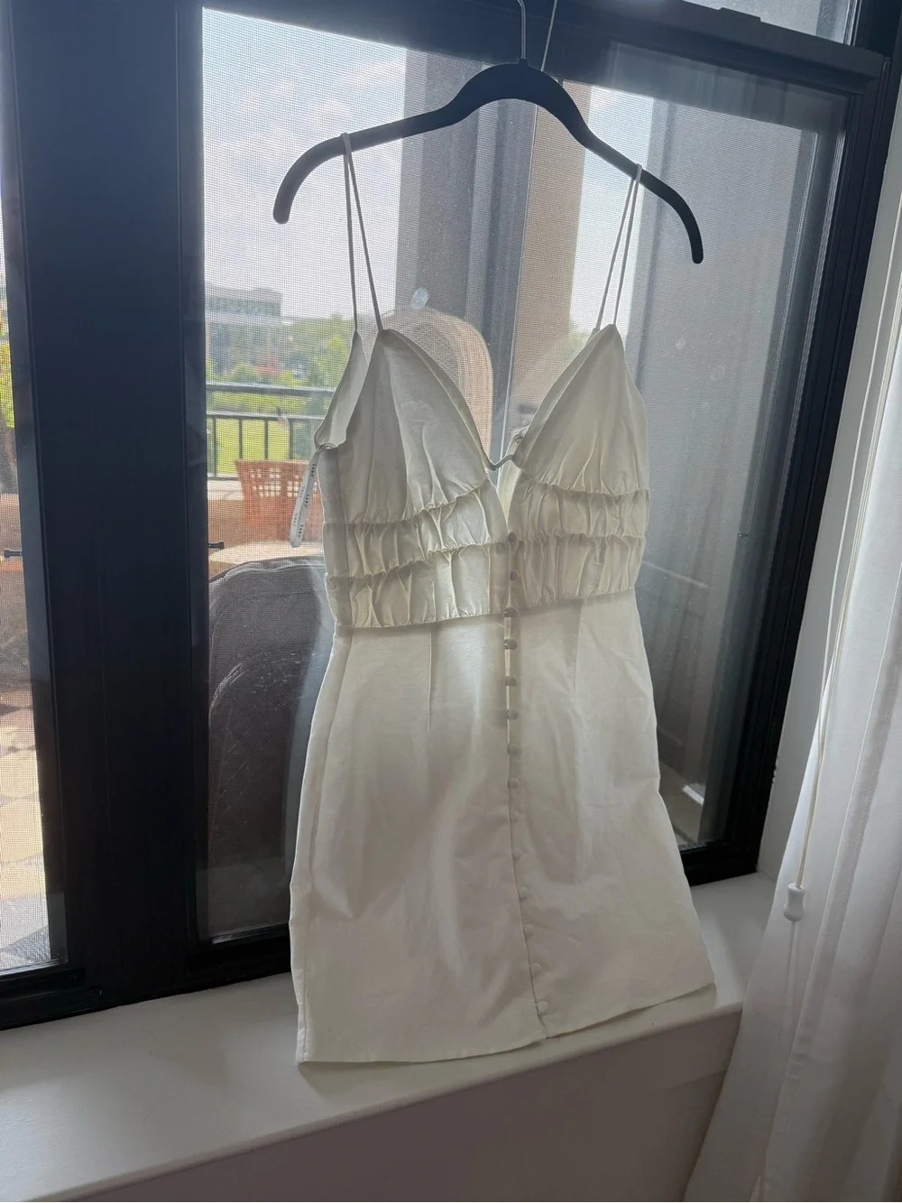 Sabo Skirt White Cutout Mini Dress - Picture 2 of 5